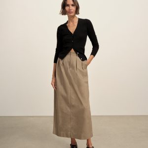 Paperweight Poplin Pleated Skirt